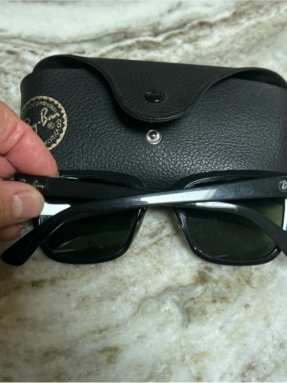Ray-Ban Italy 4323 601/9A 51-20-150 3P Black With Case Polarized Modern Classic
